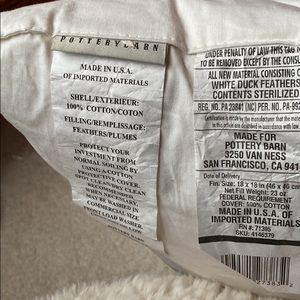 NWOT Two pottery barn pillows